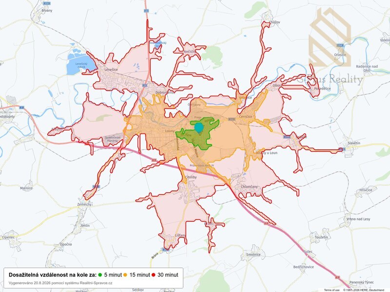 Pronájem vybaveného bytu 2+1, 51 m2, ulice  28. Října, Louny