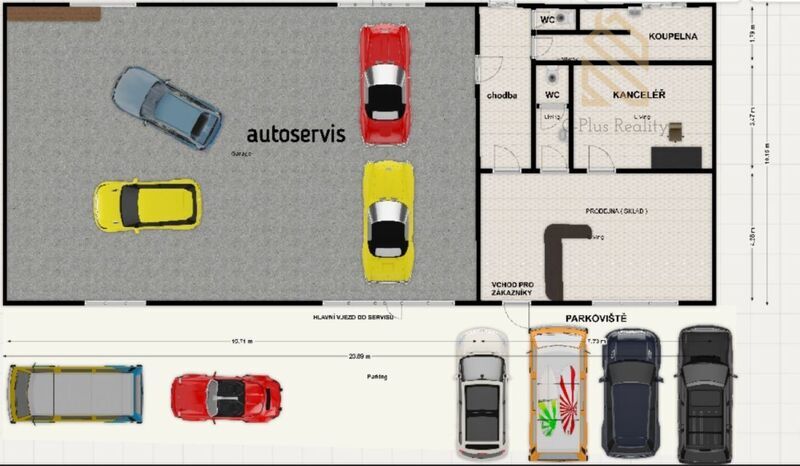 Veltěže – funkční autoservis 225 m2 , celý  objekt 1326 m2 , v Obci  Veltěže, okres Louny