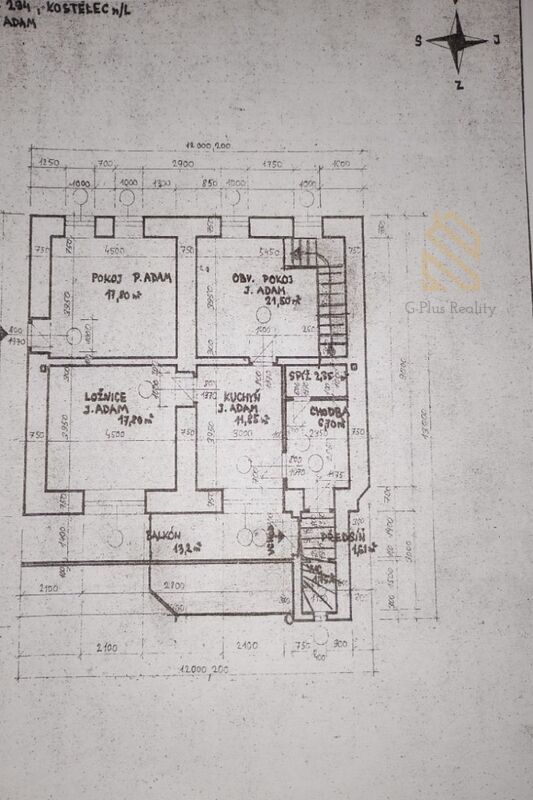 Prodej, vícegeneračního domu 420m2,pozemek 46m2,s terasou,Kostelec Nad Labem