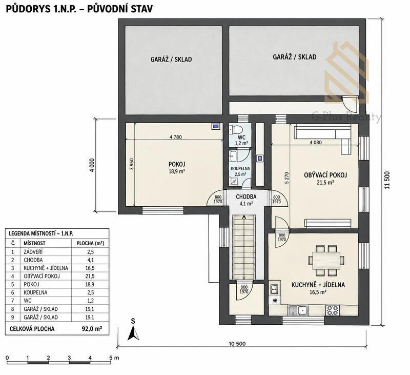 Prodej rodinného domu 3+kk o velikosti 90 m², pozemek 331 m² – Chraberce