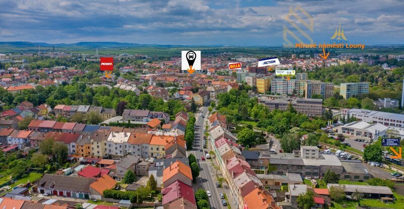 Byt 3+1, 90 m2, Louny ulice Husova