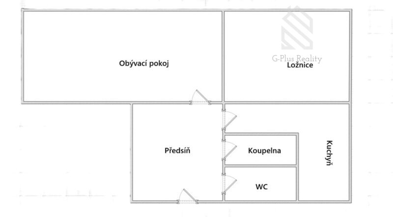 Prodej bytu 2+1, 51 m2, Tylova Litoměřice