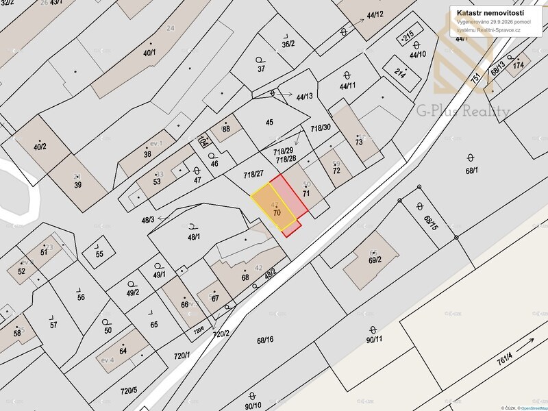 Prodej, rodinného domu 2+1, 53 m2, pozemek 230 m2, obec Evaň okres Litoměřice