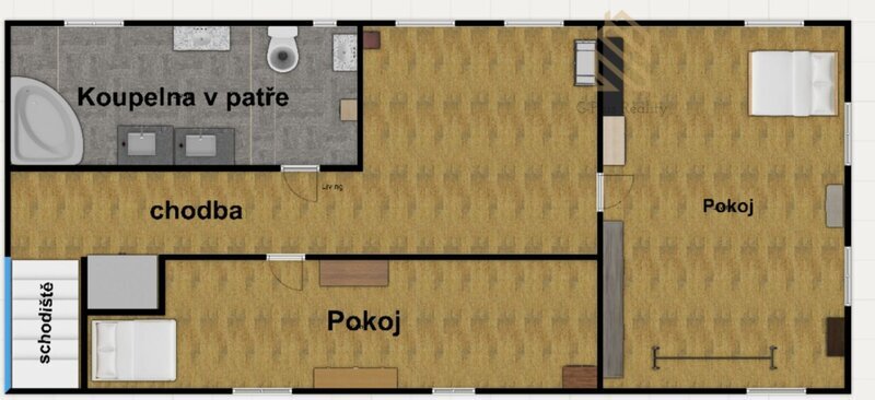 Prodej, rodinný dům 270m2, pozemek 2444m2, Dobkovičky, Velemín,
