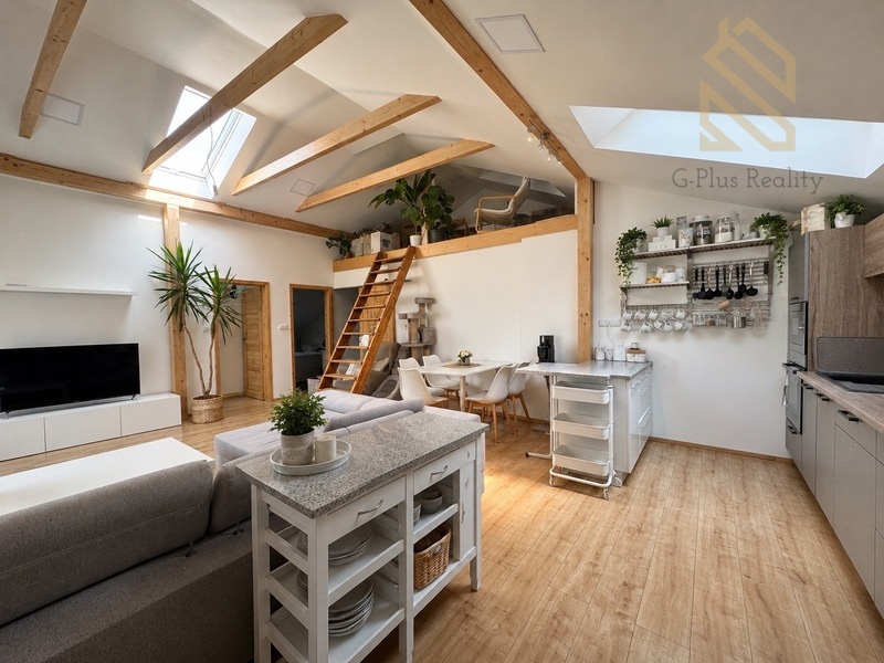 Pronájem bytu 3+kk 90 m2,  zahradou 150 m2 a terasou 20 m2, Brozany nad Ohří ulice Kozí okres Litoměřice