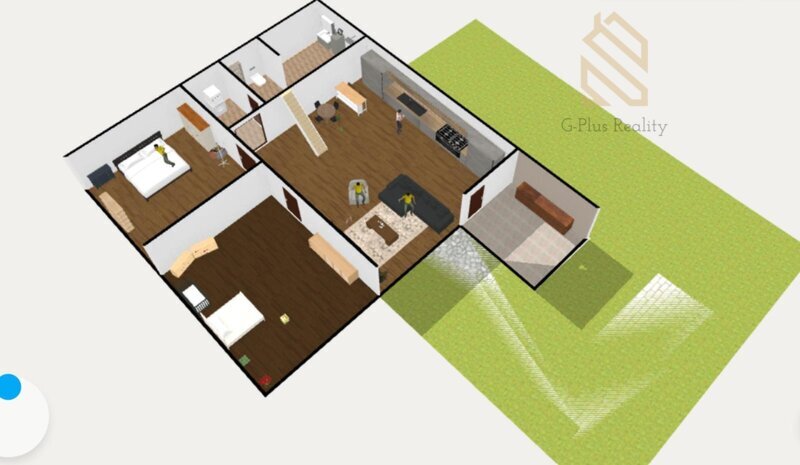 Pronájem bytu 3+kk 90 m2,  zahradou 150 m2 a terasou 20 m2, Brozany nad Ohří ulice Kozí okres Litoměřice