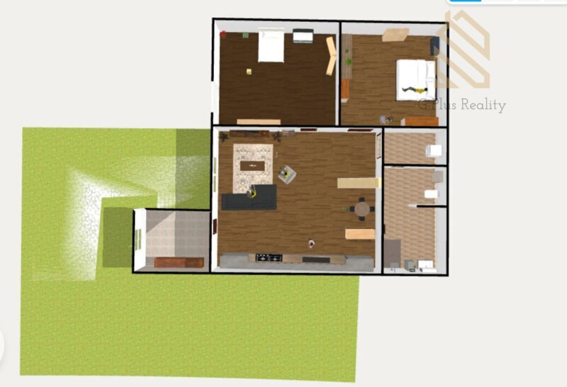 Pronájem bytu 3+kk 90 m2,  zahradou 150 m2 a terasou 20 m2, Brozany nad Ohří ulice Kozí okres Litoměřice