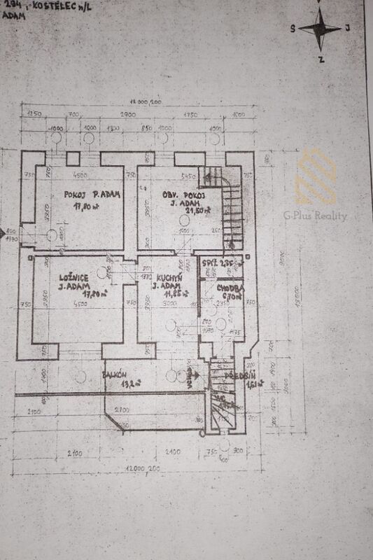 Prodej, vícegeneračního domu 454m2,pozemek 164m2,s terasou,Kostelec Nad Labem