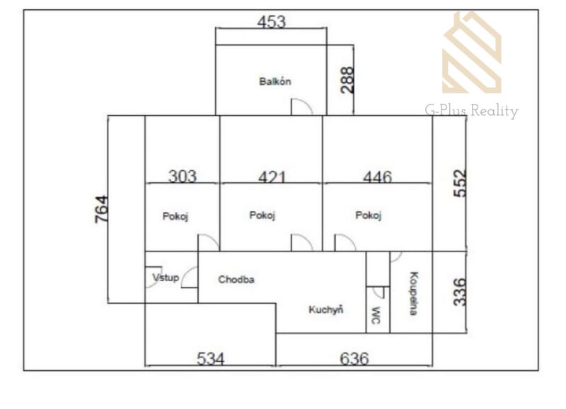 Byt 3+1 80m/2 Českobratrská  ulice -Teplice