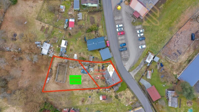 Prodej, stavební pozemek 300m2, zahrada 478m2, celkem 778m2, Velichov - Karlovy Vary
